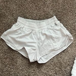 White lululemon shorts